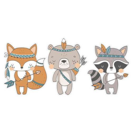 Stickers Animaux Indien