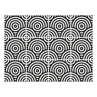 Stickers Carrelage Rond Monochrome