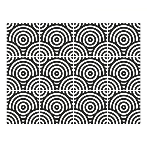 Stickers Carrelage Rond Monochrome