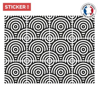 Stickers Carrelage Rond Monochrome