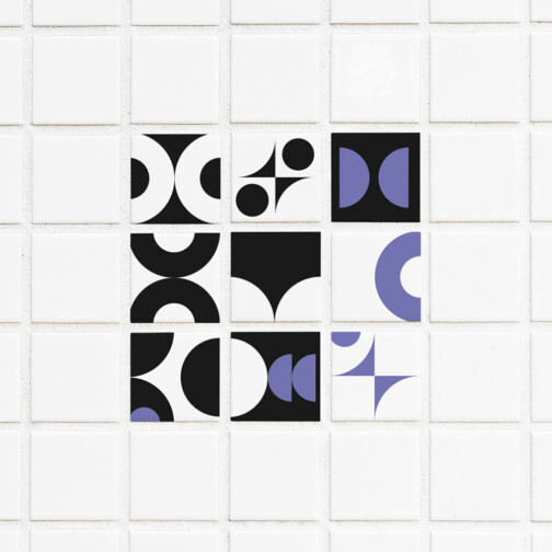 Stickers Carrelage Scandinave Very Peri