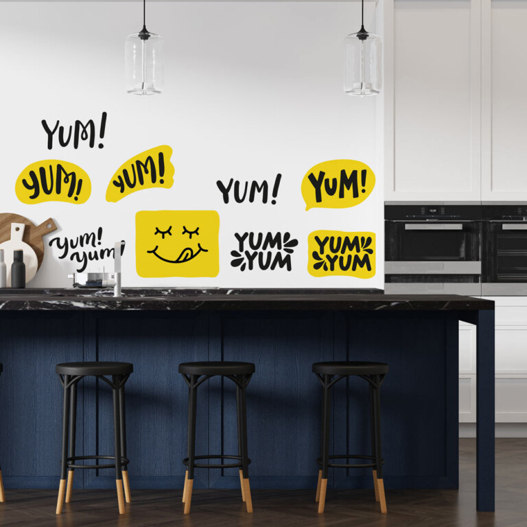 Stickers Yum Yum | Autocollants pour Cuisine | StickerDeco.fr
