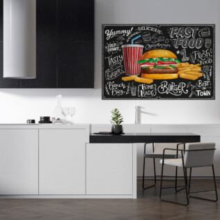 Sticker Affiche Burger