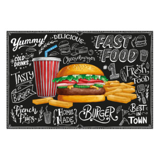 Sticker Affiche Burger
