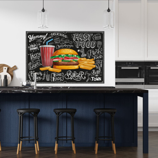 Sticker Affiche Burger