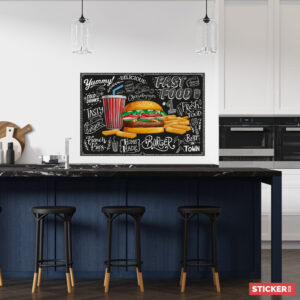 Sticker Affiche Burger