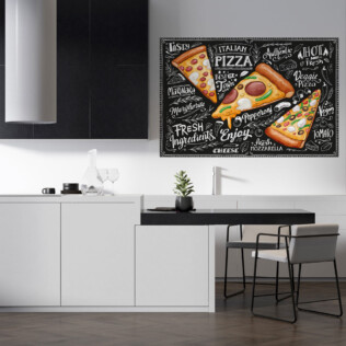Sticker Affiche Pizza