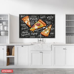 Sticker Affiche Pizza
