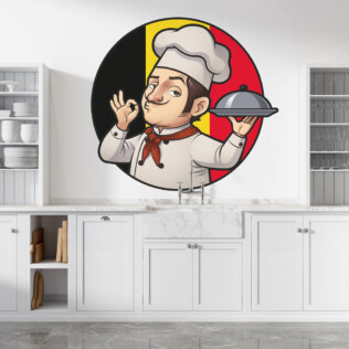 Sticker Chef Belge
