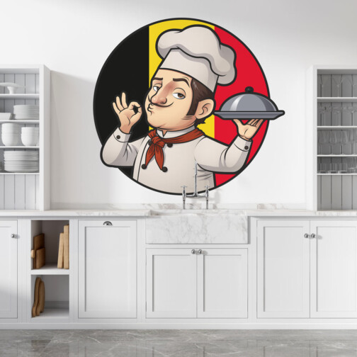 Sticker Chef Belge