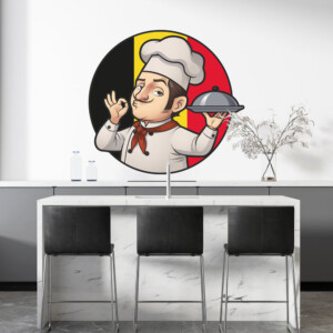 Sticker Chef Belge