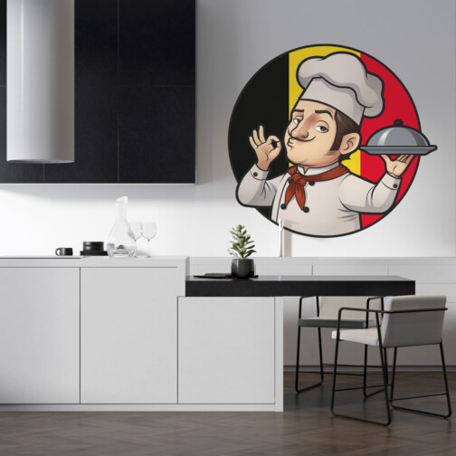 Sticker Chef Belge