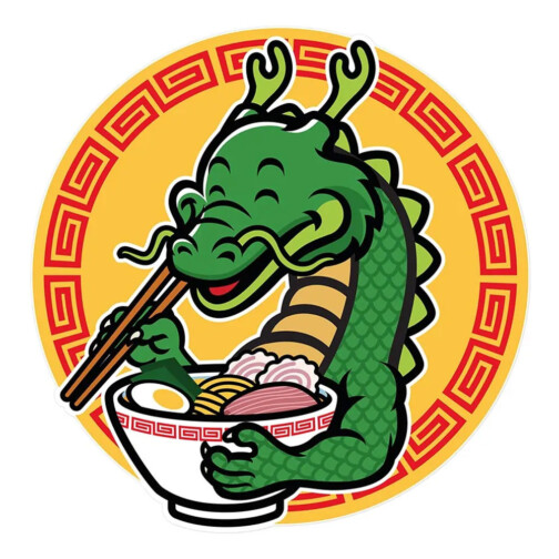 Sticker Ramen Dragon