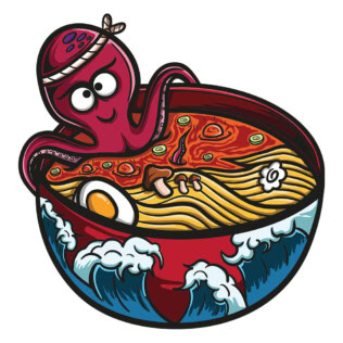 Sticker Ramen Poulpe