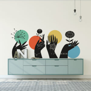Stickers Formes Mains Déco
