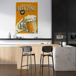 Sticker Affiche Pub Beer Zone