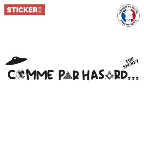 Sticker Comme Par Hasard Complotiste