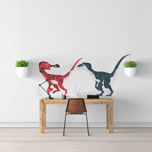 Sticker Dinosaure Velociraptor