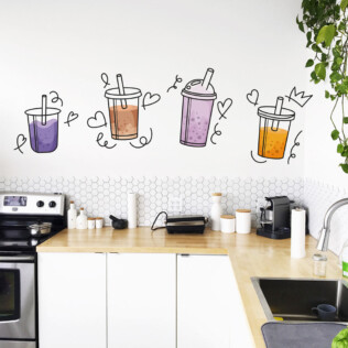 Stickers Bubble Tea Dessin