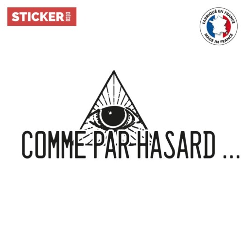 Sticker Comme Par Hasard Illuminati