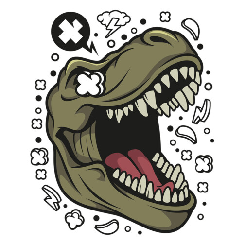 Sticker Dinosaure Pop