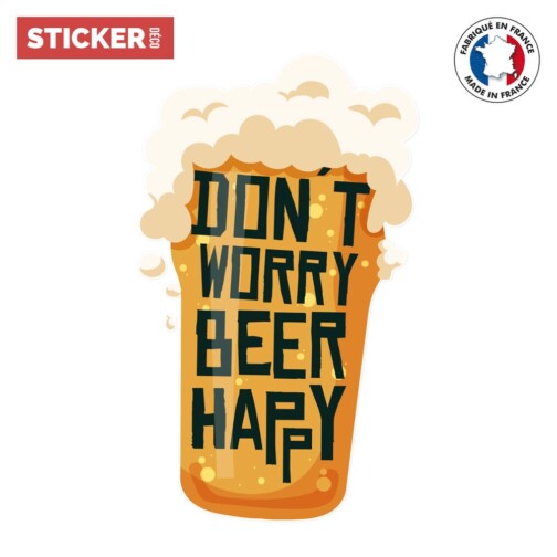 Sticker Don't Worry Beer Happy