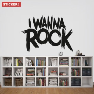 Sticker I Wanna Rock
