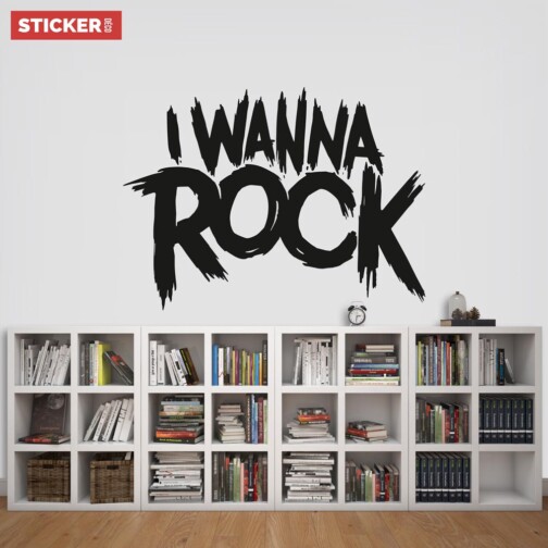 Sticker I Wanna Rock