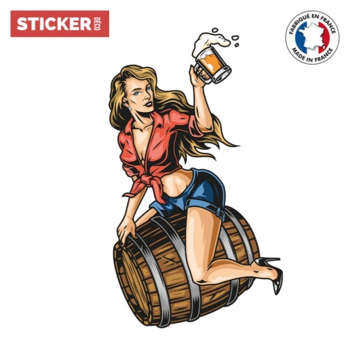 Sticker Pinup Bière