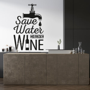 Sticker Robinet Drink Wine
