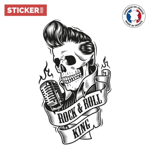 Sticker Rock Roll King