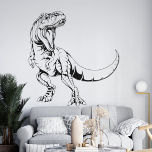 Sticker T-Rex Dessin Au Trait