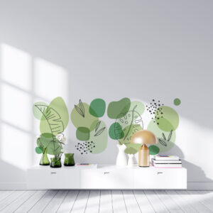 Stickers Feuilles Line Art