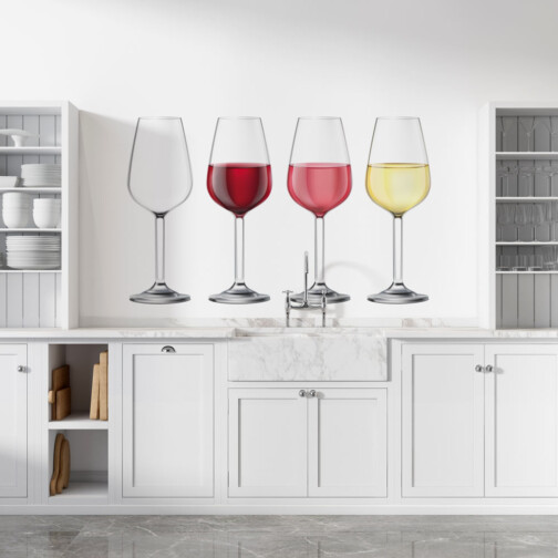 Stickers Verres De Vin