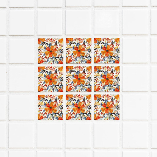 Stickers Carrelage Bouquet d'Automne