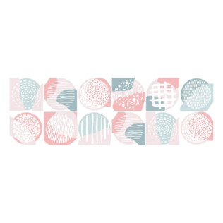 Stickers Carrelage Abstrait Pastel