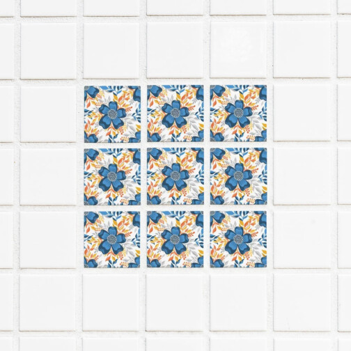 Stickers Carrelage Bouquet Provence