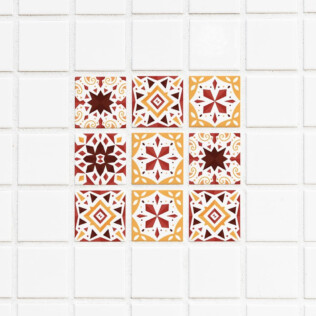 Stickers Carrelage Décoratifs Ethnique