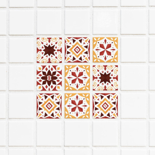 Stickers Carrelage Décoratifs Ethnique