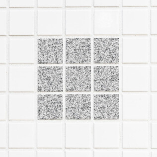 Stickers Carrelage Granit Blanc Perle