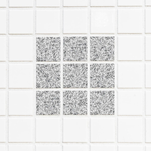 Stickers Carrelage Granit Blanc Perle