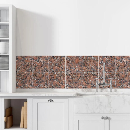 Stickers Carrelage Granit Rose Porrino