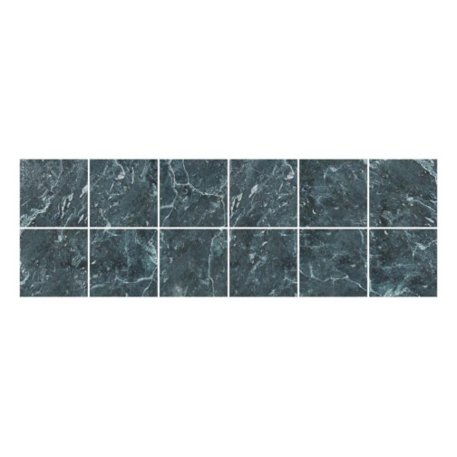 Stickers Carrelage Marbre Bleu Pétrole