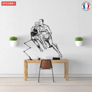 Sticker Basketball Retro | Sticker Autocollant | Stickerdeco.fr