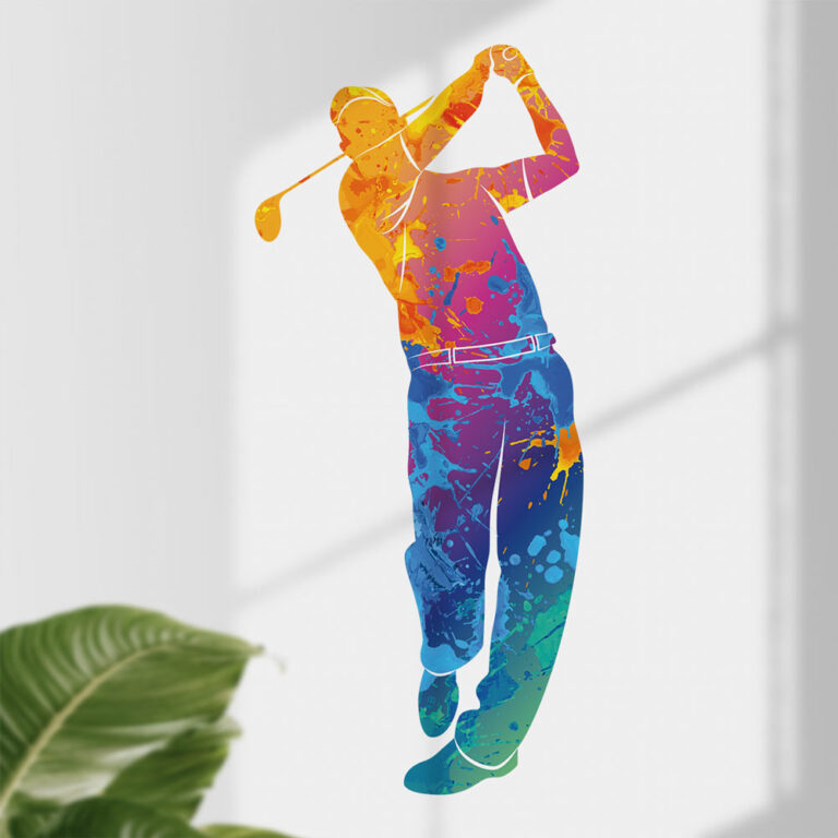 Sticker Golf Coloré | Stickers Autocollants | Stickerdeco.fr