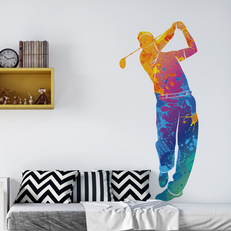 Sticker Golf Coloré | Stickers Autocollants | Stickerdeco.fr