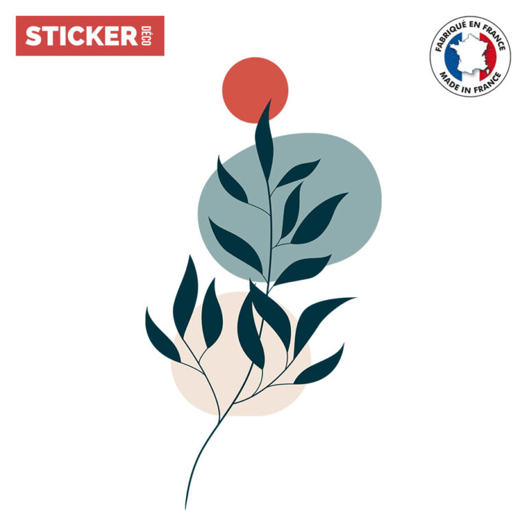 Sticker Forme Feuilles | Minimaliste | Sticker Déco