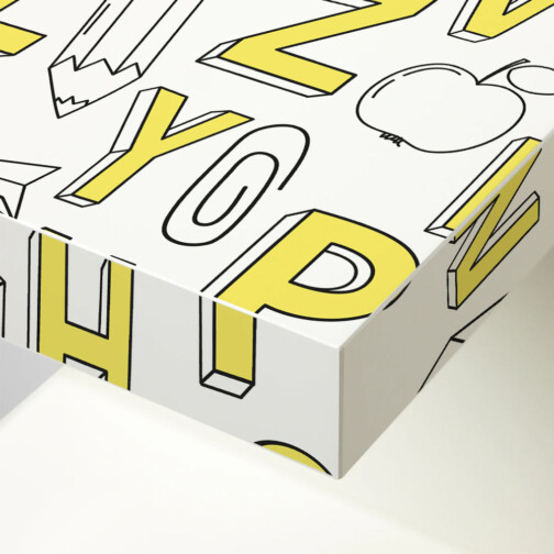 Sticker Ikea Lack Alphabet Minimaliste
