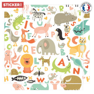 Sticker Ikea Lack Animalphabet