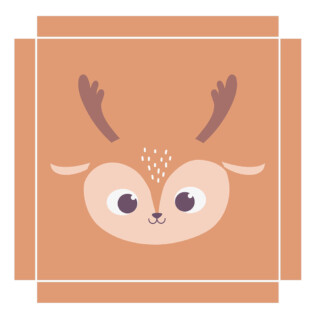 Sticker Ikea Lack Cerf